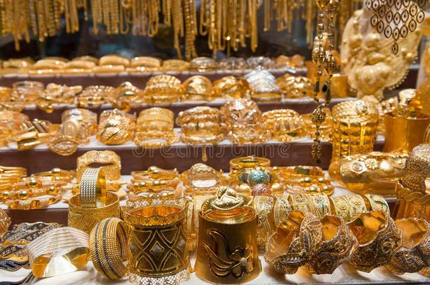 阿联酋迪拜的黄金珠宝