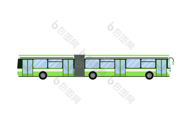 城市道路公交运输矢量图。