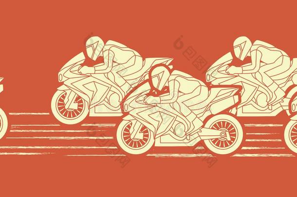 5个摩托车赛车图形