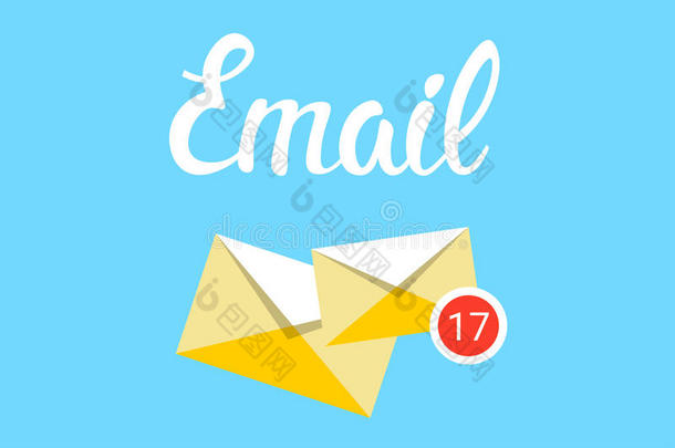 信封电子邮件收件箱邮件发送商务邮件