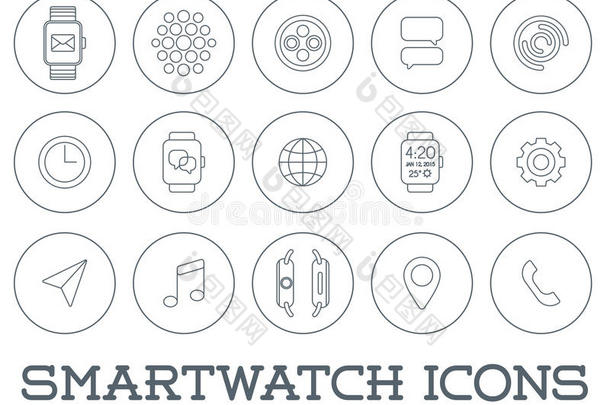 15个新的智能手表潮流图标