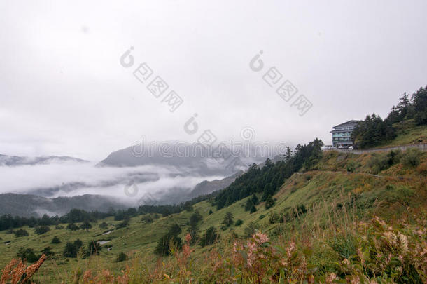 阿里山美丽的云多云的冷却