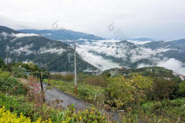 阿里山美丽的云多云的冷却