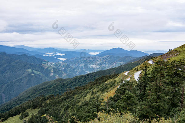 阿里山美丽的云多云的冷却