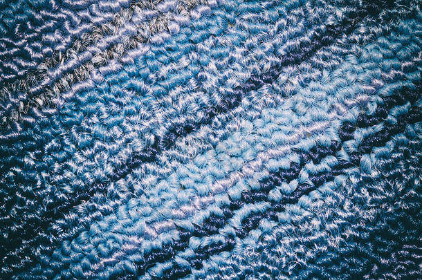 蓝色和天空和灰色地毯背景纹理