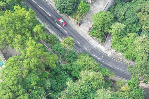 上海城市交通道路鸟瞰图