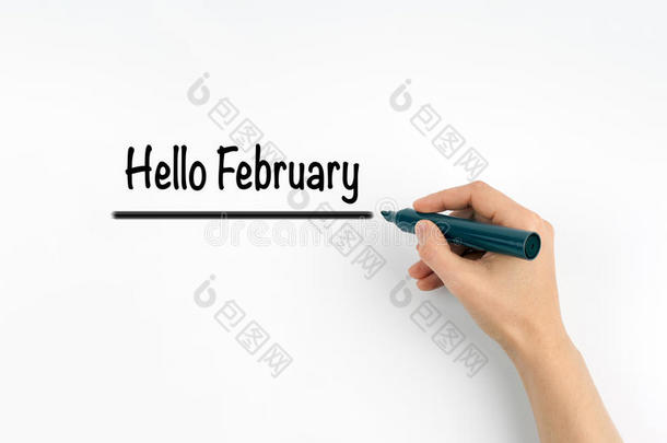 手写你好二月与标记，概念背景