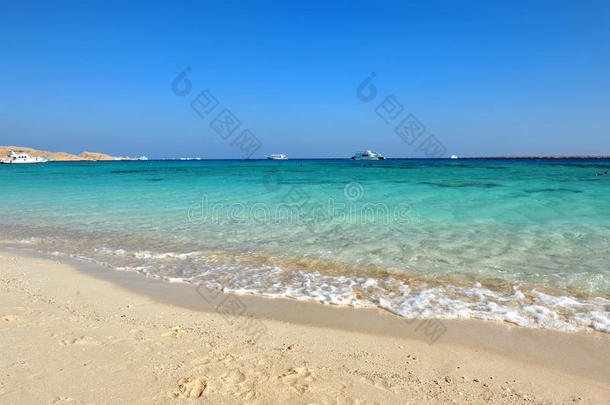 埃及马赫迈亚岛-2013年10月17日：马赫迈亚是一个国家公园，有天堂海滩和埃及的大型旅游景点。