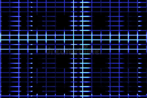 抽象数字垂直和水平的<strong>蓝色线条背景</strong>运动，动画技术