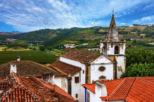葡萄牙天主教堂，农村城镇奥比多斯