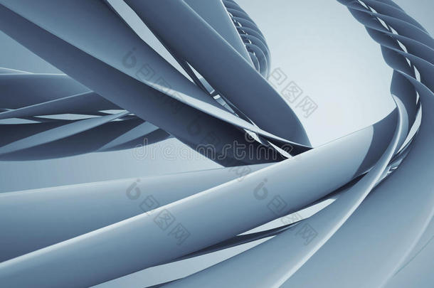 抽象螺旋曲线现代高科技设计背景