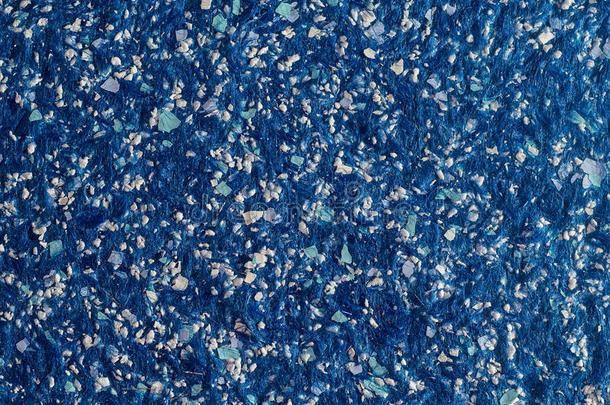 装饰石膏液体壁纸的抽象蓝色纹理