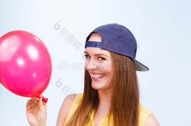 气球生日帽子无忧无虑的庆祝