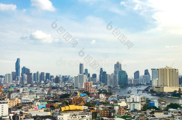 曼谷天际线，泰国。 曼谷是人口最多的大都市，也是亚洲游客的最爱