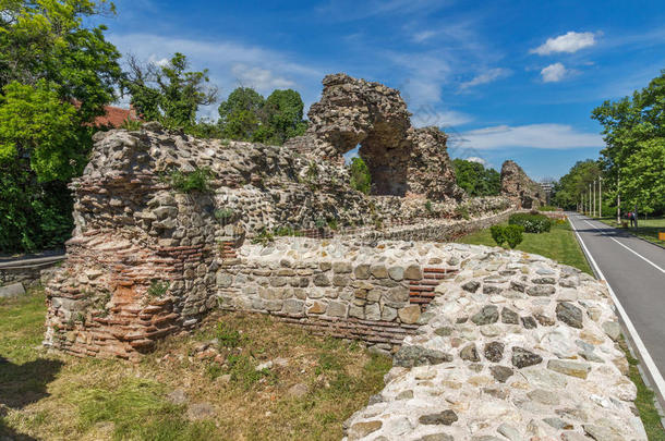 古代的考古学建筑学砖保加利亚