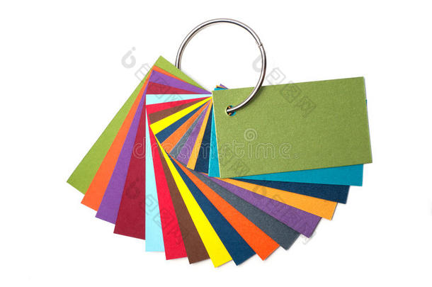 彩色纸板调色板，颜色指南，纸样品，颜色目录