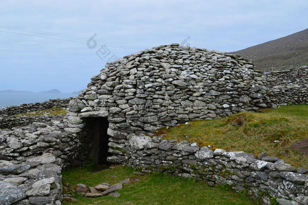 爱尔兰古老的蜂巢小屋