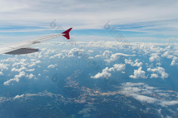 在船上天线航空的飞机航空航天