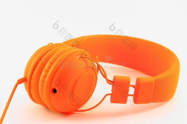 大橙色耳机