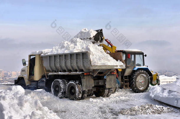 清洁和装雪