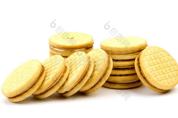 周年纪念日什锦的产品组合饼干黄油