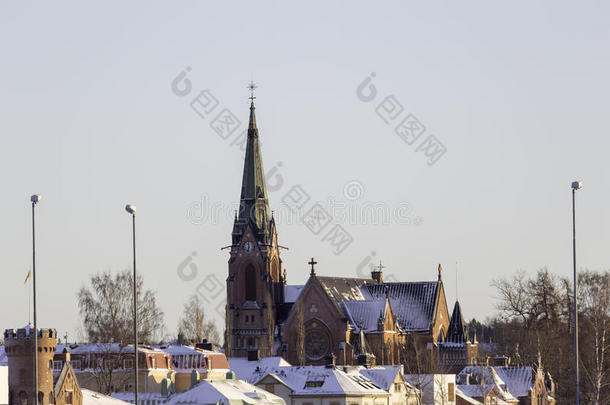 瑞典<strong>乌梅</strong>的城市教堂