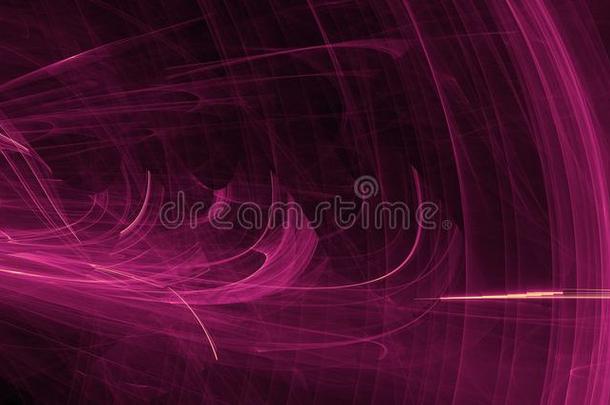 抽象的粉<strong>红色</strong>和紫色的光在黑暗的背景上发光，<strong>光束</strong>，形状