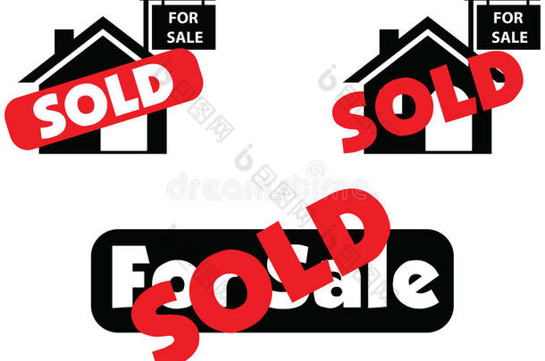 在房地产市场上出售和出售的房屋的概念