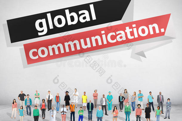 全球通信连接通信概念