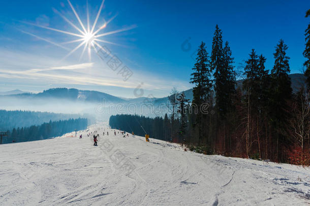 喀尔巴阡山的冬天