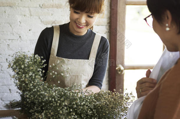 <strong>花店花店</strong>植物花束盛开