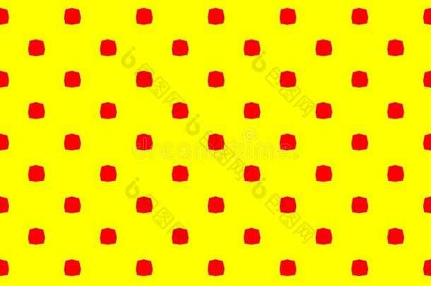 抽象无缝黄色<strong>背景红色方块</strong>