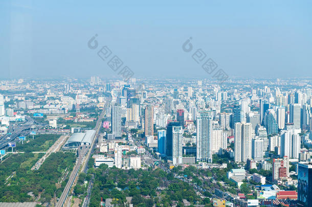 曼谷市中心黎明城，高楼林立的城市天际线