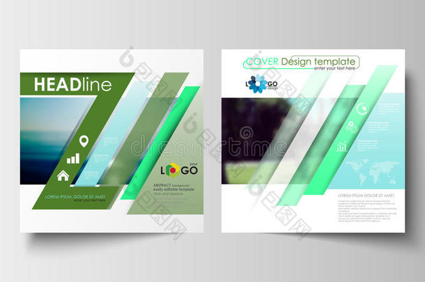 广场设计手册、杂志、<strong>传单</strong>、报告的业务模板。 <strong>传单</strong>封面，抽象平面风格<strong>旅游</strong>