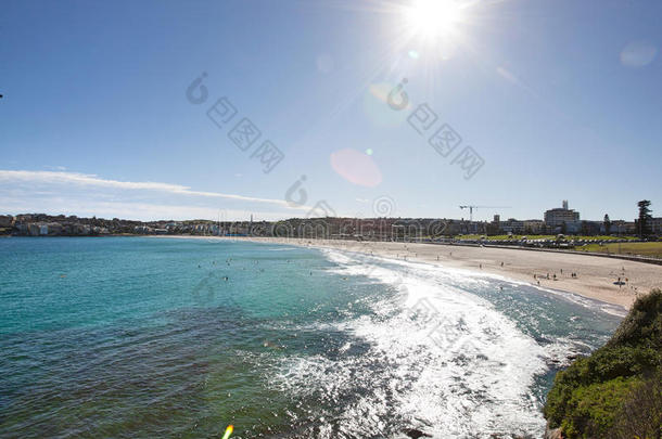 澳大利亚悉尼，邦迪海滩蓝天美景