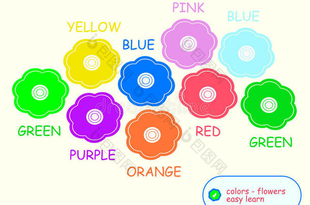 儿童学习：英语中的颜色