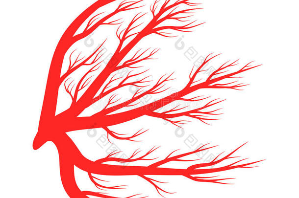 眼静脉、<strong>血液</strong>、血管矢量符号图标设计。