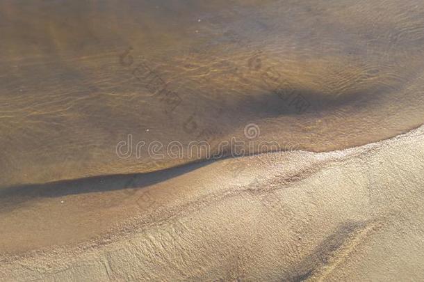 海滩边缘海海岸线潮