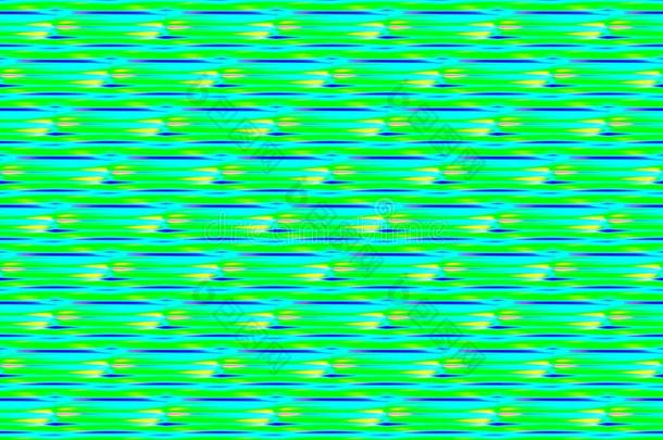 抽象无缝背景的绿色和蓝色和黄色的线条和斑点周围的图形