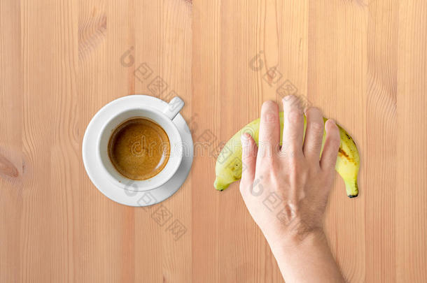 咖啡和香蕉<strong>减肥餐</strong>。