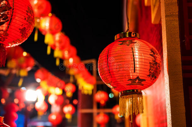 中国红灯笼新年装饰