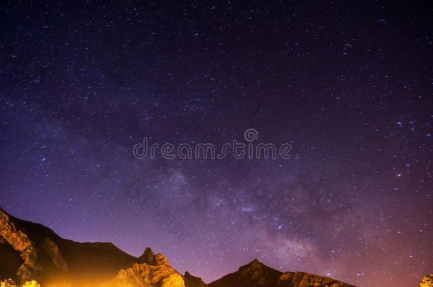 阿尔卑斯山海拔高度天文学天体摄影背景