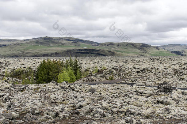 史诗景观冰岛绿岩超现实主义