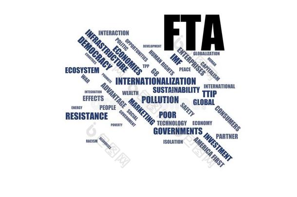 来自全球化、经济和政策环境的FTA-Word云WordCloud