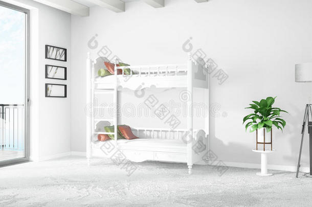 公寓建筑学背景美丽的床