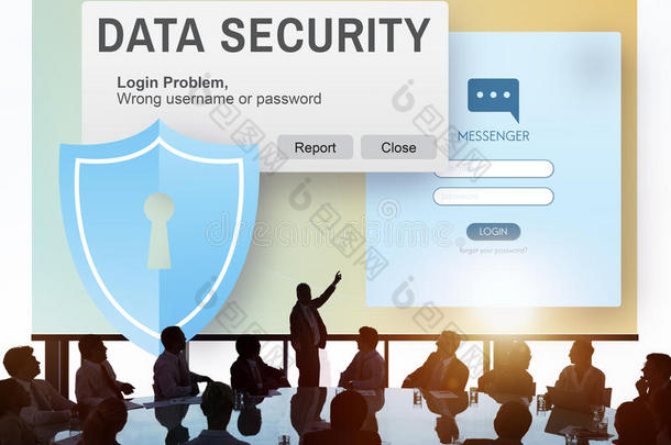 数据安全、数字网络钓鱼的在线概念