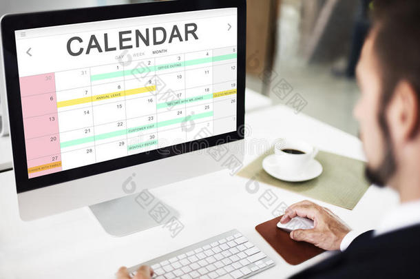 日历议程事件会议提醒日程图表概念