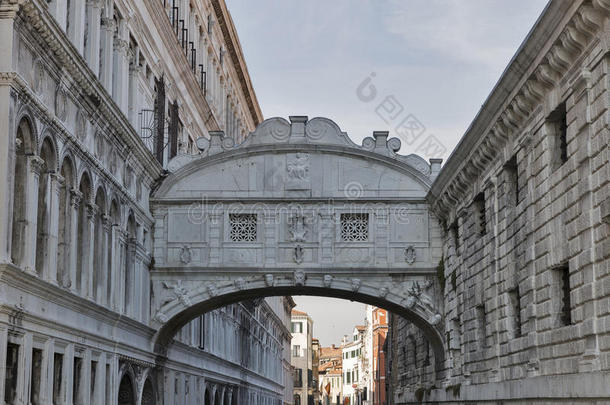 在多吉`宫殿的<strong>叹息</strong>桥，在威尼斯，意大利
