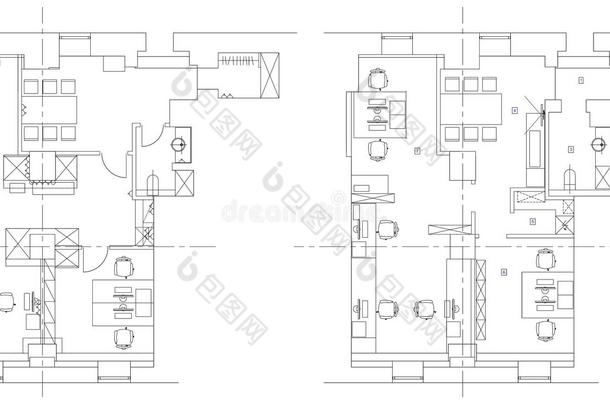 公寓器具建筑的建筑学基本的