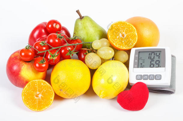 血压监测和水果与蔬菜，健康的生活方式